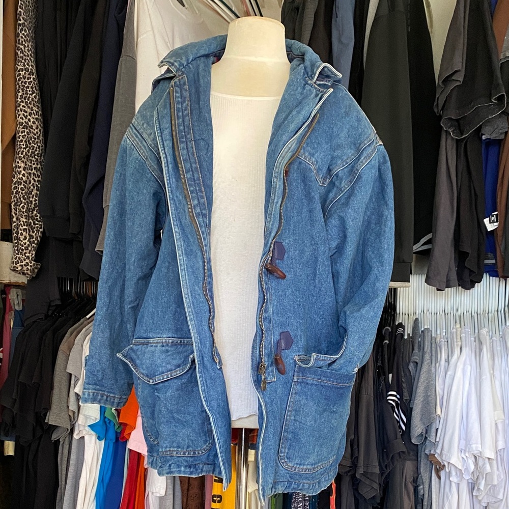 Vintage Denim toggle coat - Picture 5 of 11